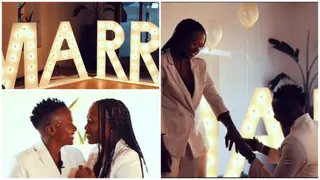 Thembi Kgatlana: The Captain Proposes to his Girl on One Knee, Video