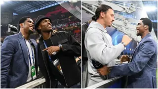 Samuel Eto'o Shares Heartwarming Moment With AC Milan Stars Leao and Ibrahimovic