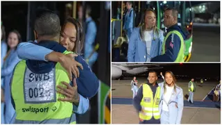 Nycole Raysla: Emotional Moment Brazil Star Meets Her Dad Who Works at the Airport Before Departure