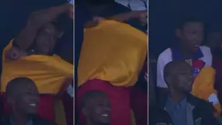 Kaizer Chiefs "supporter" changes shirt mid game after Amakhosi lose a game against Mbabane Swallows