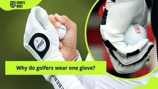 Why do golfers wear one glove, and what is the purpose of a golf glove?