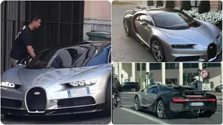 Cristiano Ronaldo Stuns Fans After Driving Around Town in Portugal in His N1.2bn Bugatti Chiron