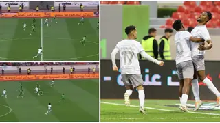 Bernard Mensah Leaves Al Ahli Defending Crawling on the Floor to Score Incredible Solo Goal: Video