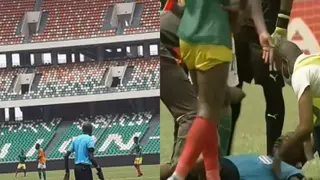 Charles Bulu: Ghanaian Referee Collapses During Ivory Coast Vs Ethiopia Afcon 2021 Qualifier
