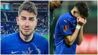 Chelsea ace Jorginho in tears, makes heartbreaking statement after Italy exit from playoffs