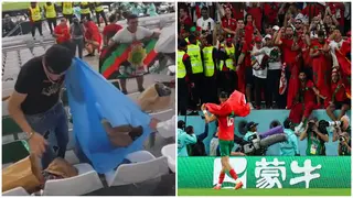Morocco fans spotted cleaning the stadium in Qatar after beating Spain as viral video emerges