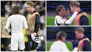 Heartwarming moment between Kevin De Bruyne and Luka Modric after Real Madrid vs Man City game