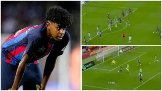 Watch Lamine Yamal play stunning pass on Barcelona debut vs Betis