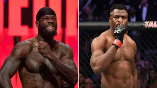 Francis Ngannou Responds to Deontay Wilder’s Challenge With Hilarious Jibe About His Legs