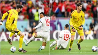 Belgium vs Morocco: Thibaut Courtois leaves Youssef En Nesyri for dead with sublime skill
