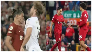 Video: Darwin Nunez’s Anfield debut ends in disaster as new Liverpool striker sees red