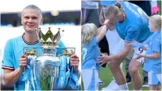 Unseen Footage Shows Haaland Take Care of Teammates’ Kids During Title Party