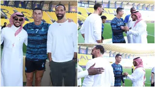 In photos: Manchester United legend spotted in Saudi supporting Ronaldo