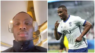 Odion Ighalo Spotted Chilling Inside Exotic Private Plane Fitted With an Exclusive Restaurant; Video