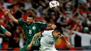 Saudi Arabia beat nine-man Kyrgyzstan to reach Asian Cup last 16