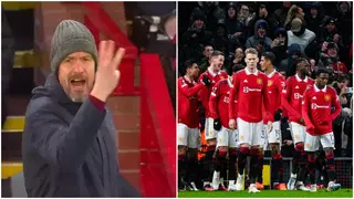 Erik ten Hag Appears to Instruct Man United Stars to Score 3 More Goals With Red Devils Leading 4–1 vs Betis