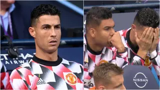 Cristiano Ronaldo: Cameras capture Portuguese star's disheartening reaction when United went 4-0 down
