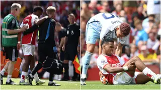 Arsenal fans fear for worst as new signing hobbles off injured on EPL debut