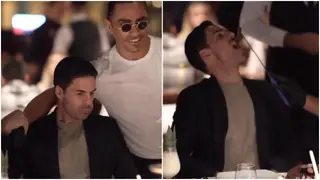 Mikel Arteta shares awkward moment with celebrity chef Salt Bae amid Arsenal concerns