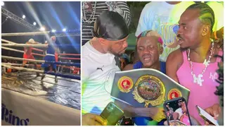 Portable vs Charles Okocha: Zazuu Crooner Crowned Winner in Celebrity Boxing Fight