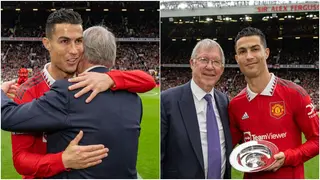 Cristiano Ronaldo picks prestigious award from Sir Alex Ferguson moments before Man United vs Newcastle