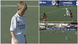 Video: Hazard's son scores an absolute banger for Real Madrid’s youth team