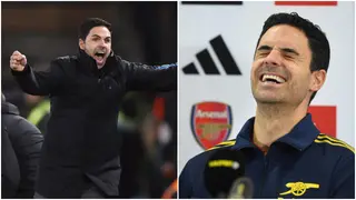 Mikel Arteta aims dig at referees after booking for over celebration against Luton