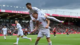 Tottenham beat Bournemouth to go top of the Premier League