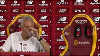 Jose Mourinho appears to vanish during Roma press conference in interesting video