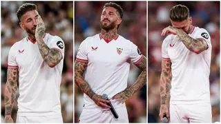 Sergio Ramos sheds tears as Sevilla fans welcome him back to the club