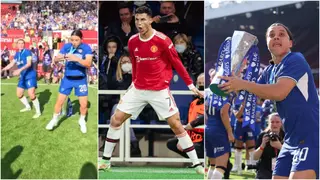 Cristiano Ronaldo: Emma Hayes Players Do Iconic Celebration After Winning League Title