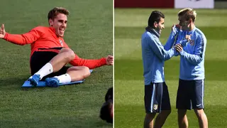 Atletico Madrid’s Antoine Griezmann turns football to track and field, Video