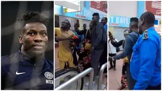 Andre Onana: Fans at Yaounde Airport Mob Goalkeeper As He Departs for Manchester United, Video