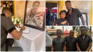Asamoah Gyan, former teammates visit family of Christian Atsu to pay their respects