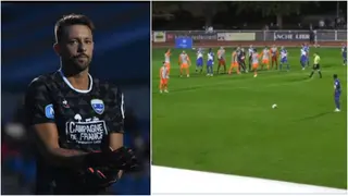 Goalkeeper extraordinarily scores for his team after saving penalty moments earlier