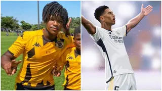 Pitso Mosimane’s son for Kaizer Chiefs, hits Jude Bellingham's celebration