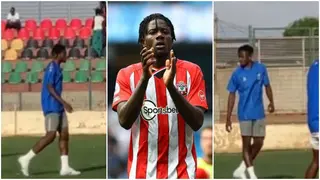 Southampton Defender Mohammed Salisu Spotted Playing Football With Friends in Madina