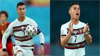 Fans Slam Ronaldo For Doing Something Odd During Half Time Against Belgium At Euro 2020