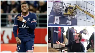 PSG remove Kylian Mbappe's giant mural from stadium and his shirts from club shop