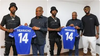 Kelechi Iheanacho and 1 Other Super Eagles Star Visit Nigerian Senator