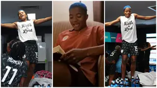 Rasheedat Ajibade: Super Falcons Star Spotted Reading Yoruba Bible, Preaches to Teammates, Video