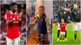 Wholesome moment as Man United fans celebrate Fred's assist with his son