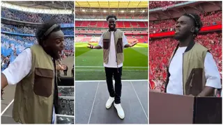 Video: Ghanaian DJ Sets Wembley Ablaze With Spectacular Performance During FA Cup Final