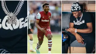 West Ham Star Mohammed Kudus Flaunts Customised 'MK' Diamond Chain and Watch: Video