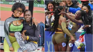 Mary Moraa, Sha’Carri Richardson Share Beautiful Moment at Prefontaine Classic