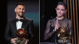 Lionel Messi and Aitana Bonmati Share Heartwarming Moment After Winning 2023 Ballon d’Or: Video