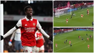 Eddie Nketiah's Sweet Finish For Arsenal Against West Ham Goes Viral