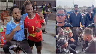 Video: Nigerian music icon Patoranking pays tribute to Christian Atsu at one-week observation in Accra