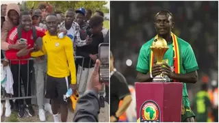 Sadio Mane Arrives in France for Senegal's Friendly Against Bolivia, Mobbed By Fans