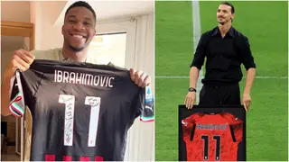 Giannis Antetokounmpo Receives Signed Jersey From Zlatan Ibrahimovic